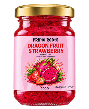Dragon fruit strawberry jam